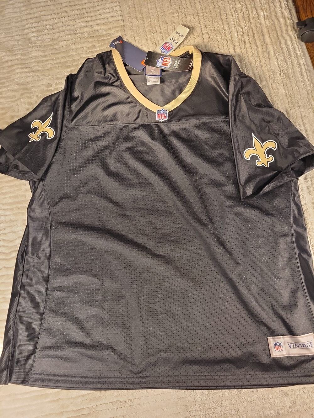 Fanactics New Orleans Saints Blank Football Jersey Womens XXL 2XL NWT Ladies